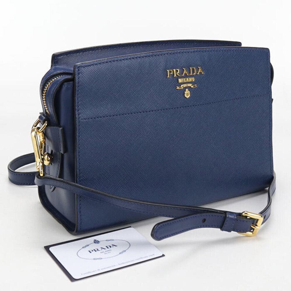 PRADA cross body shoulder bag Navy Blue